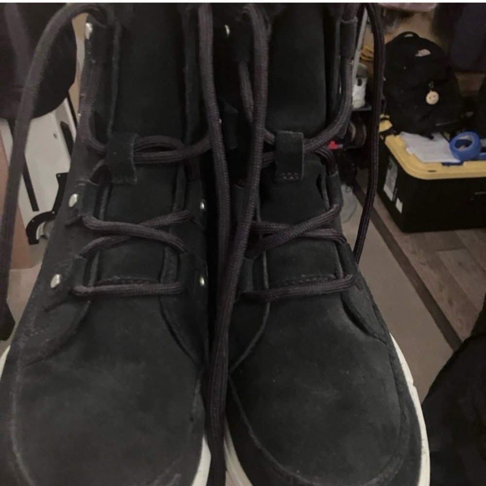 Sorel Faux Fur Waterproof Black Boots - Picture 2 of 6